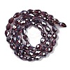 Transparent Electroplate Glass Beads Strands EGLA-N013-T8mm-B05-2