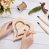 Heart Unfinished Wood Decoration DIY-WH0888-465-4