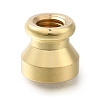 Christmas Golden Tone Wax Seal Brass Stamp Heads AJEW-A058-01C-2
