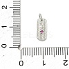 Five Elements Theme Brass Micro Pave Clear Cubic Zirconia Charms KK-F934-02D-P-3