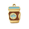 304 Stainless Steel Enamel Pendants STAS-I336-01G-01-1