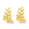 Leaf Brass Cuff Earrings for Women EJEW-I305-57G-1