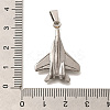 Anti-Tarnish 304 Stainless Steel Pendants STAS-U035-35P-02-3
