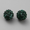 Handmade Polymer Clay Rhinestone Beads CLAY-WH0011-08O-1