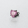 Stainless Steel Cubic Zirconia Heart Dermal Anchor Base/Top for Women Men WGF2D58-05-1