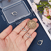 4Pairs Brass Micro Pave Clear Cubic Zirconia Leverback Earring Findings KK-BBC0021-97P-3