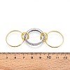 Brass Micro Pave Cubic Zirconia Finger Rings RJEW-D325-01PG-07-6