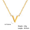 201 Stainless Steel Initial Pendant Necklaces FS-WG78A3B-22-1