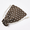 Polycotton(Polyester Cotton) Packing Pouches Drawstring Bags ABAG-T007-01A-2