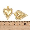 Brass Micro Pave Cubic Zirconia Pendants KK-C132-03D-G-3