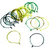 50Pcs 5 Colors Nylon Cord Bracelet Making BJEW-TA00671-3