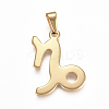 304 Stainless Steel Pendants STAS-L210-06I-G-1
