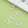 Non-Tarnish 304 Stainless Steel Letter Charms X-STAS-O072-C-5