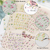 6 Sheets 6 Styles Tulip Pattern Self Adhesive PET Nail Art Stickers Decals MRMJ-SP0001-20-4