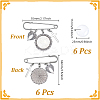 DIY Stainless Steel Graduation Brooches Making Kits AJEW-NB00020-2