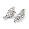 Brass Micro Pave Cubic Zirconia Charms KK-C155-23P-2
