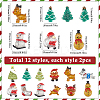 24Pcs 12 Styles Christmas Theme Transparent Resin Cabochons FIND-SC0011-31-2