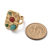 Natural Carnelian & Jade Finger Rings STAS-Z112-03G-5