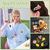 8Pcs 4 Styles Glass Crystal Embroider Thread Iron on/Sew On Patches PATC-PH0001-38-5