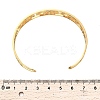 Lotus 304 Stainless Steel Open Cuff Bangle for Woman BJEW-M112-01G-2