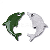 201 Stainless Steel Enamel Pendants STAS-N088-16E-2