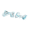 Transparent Printed Acrylic Beads OACR-H124-01B-2