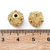Brass Micro Pave Cubic Zirconia Beads KK-D224-11G-2