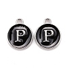 Platinum Plated Alloy Charms LS-ENAM-S118-02P-P-1
