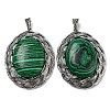 Synthetic Malachite Big Pendants G-C104-01B-AS-1