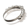Rotatable Alloy Swivel Open Back Bezel Pendants PALLOY-I223-18P-2