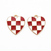 Alloy Enamel Pendants ENAM-S121-176A-RS-2