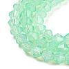 Baking Paint Transparent Glass Beads Strands DGLA-F029-J4mm-05-4