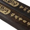 (Defective Closeout Sale: Blurred Font)Wood Chinese Calligraphy Paper Weight Cast AJEW-XCP0002-41-3