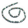 Natural Dioptase Round Beads Strands G-E569-Q01-A-2