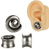 Vortex Brass Alloy Ear Tunnels FS-WGA94B8-01-3