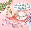 75Pcs 6 Styles Transparent Frosted Resin Beads RESI-TA0002-42-8