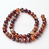 Natural Striped Agate/Banded Agate Beads Strands G-D845-05-8mm-2