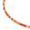 Natural Carnelian Beaded Necklaces for Women NJEW-JN03789-02-4
