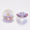Faceted Glass Rhinestone Charms RGLA-F049-6mm-371PS-2