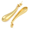 Brass Micro Pave Cubic Zirconia Teardrop Stud Earrings EJEW-K293-17G-2