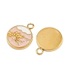 304 Stainless Steel with Enamel Pendants STAS-Z166-11G-02-2