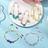Synthetic & Natural Mixed Gemstone Chip & MIYUKI Round Rocailles Beads Braided Bead Bracelets BJEW-MZ00252-1