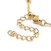 Ion Plating(IP) 304 Stainless Steel Singapore Chain Necklace with Beads for Men Women NJEW-P263-01G-2