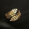 Leaf Alloy Arm Cuff Bangles for Women FS-WG391C2-01-2