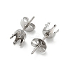316 Surgical Stainless Steel Stud Earring Findings STAS-Z118-03P-03-2