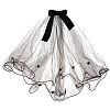 1PC Polyester Dog Pet Wedding Bride Veil AJEW-GF0010-48B-1