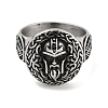 304 Stainless Steel Ring RJEW-B055-04AS-11-2