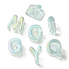UV Plating Rainbow Iridescent Acrylic Beads OACR-C012-02H-1-2