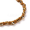 Non-magnetic Synthetic Hematite Braided Beads Bracelets BJEW-JB04312-2
