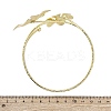 Flower Alloy Arm Cuff Bangles for Girl Women LS-AJEW-A063-01A-G-4